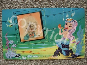 DISNEYLAND CA-MERMAID-DONALD DUCK SUBMARINE-LENTICULAR-3D-AMUSEMENT PARK-ANAHEIM - Picture 1 of 3