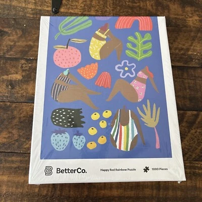 Happy Red Rainbow 1000 Piece Puzzle By Joanne Ho Pool Swim Suit African America - Image 1 of 4