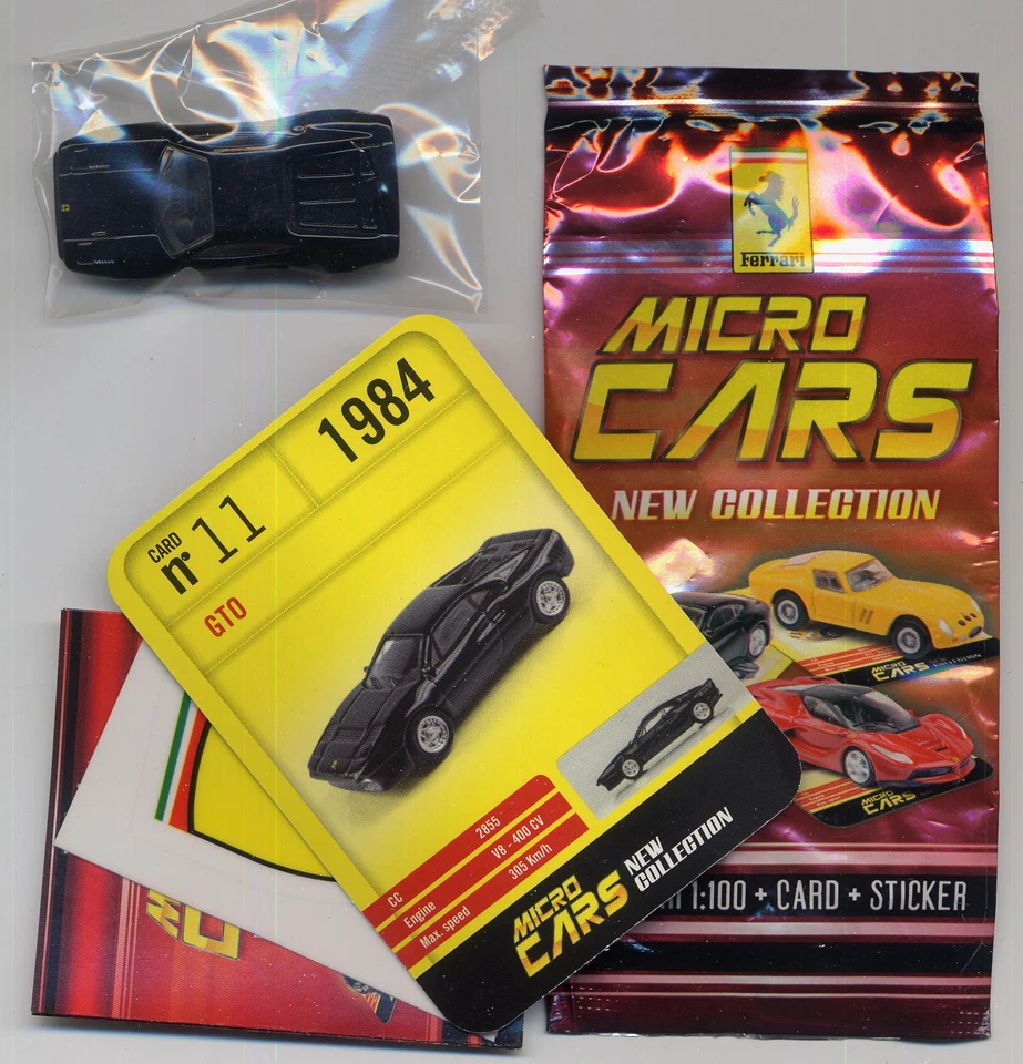 Micro Cars 2015 FERRARI California T #02 card sticker bag bpz 1/100 Kyosho MIB