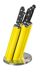 Wesco Messerblock Knife Pipe Gelb passt zu Kickmaster Grandy Baseboy Breadboy