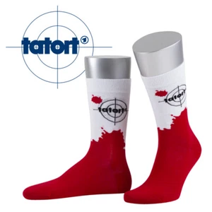 Tatort-Socken, mit Motiv Blutfleck, Made in Germany - Picture 1 of 1