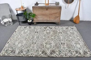 Colorful Rug, Moroccan Rugs, Turkish Rug, Vintage Rugs, 4.6x7 ft Area Rugs - Picture 1 of 6