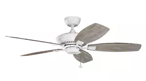 Kichler 300117MWH Canfield 52" Ceiling Fan in Matte White - Picture 1 of 2