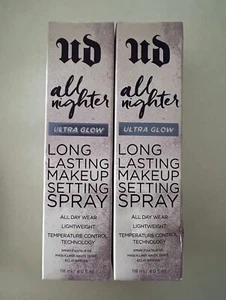 2x Urban Decay All Nighter Ultra Glow Long Lasting Makeup Setting Spray Fixing - Bild 1 von 2
