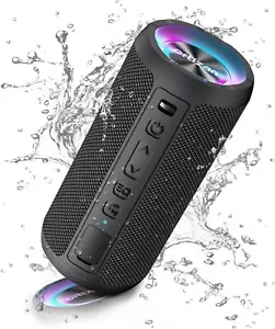 Bluetooth Lautsprecher mit Licht, Musikbox Tragbarer Bluetooth Box mit - Bild 1 von 7