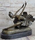 Art Deco Hot Cast Bronze Graceful Ballerina Ballet Statue Sculpture Signed Gift