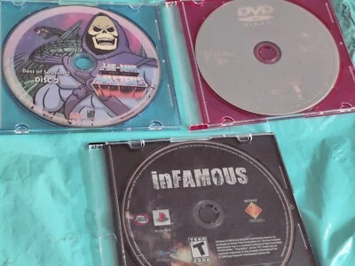 Three Disc Lot; MOTU Best Of S2 Disc 2 / PS3 inFAMOUS Game / Who Framed R.R DVD  - Image 1 of 4