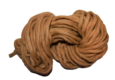 美国商店无关税100克厚重1层美利奴羊毛纱金色棕色 — 第 1/4 张图片