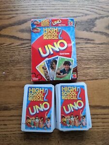 HIGH SCHOOL MUSICAL 2 UNO Game Tin 2007 Mattel 100% Complete With Instructions 