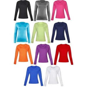Damas Mujeres Rhino Manga Larga Invierno Cálido Ligero Suave Capa Base Top - Imagen 1 de 12