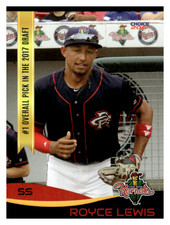 2017 Choice Cedar Rapids Kernels Update #32 Royce Lewis Near mint or better