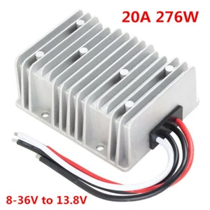 Car battery lead-acid battery charger DC power converter 8-36V to 13.8V 20A 276W - Picture 1 of 3