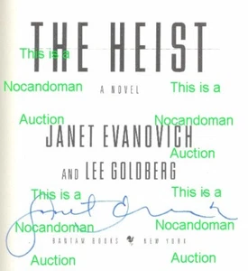 SIGNIERT JANET EVANOVICH THE HEIST HANDSIGNIERT BARNES NOBLE EDITION LEE GOLDBERG - Bild 1 von 2