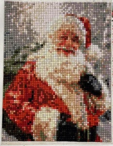 Santa Holidays  Yule Christmas Diamond Painting Ready to Frame  (6” x 8”) - Picture 1 of 4