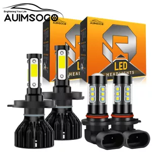 Combo bombillas LED faros + faros antiniebla 4X 6000K para Toyota Tundra 2000-2006 - Imagen 1 de 14