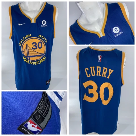 Golden State Warriors Nike Curry Jersey Sz 52 Blue Stitched Rakuten YGI G2-2 Cover