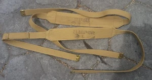 WW2 PATT 1937 WEBBING BRACES - MINT PAIR KHAKI CANADIAN AUSTRALIAN ARMY ISSUE #1 - Picture 1 of 1
