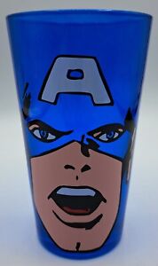 Verre à boire bleu Marvel Avengers 16 oz Captain America