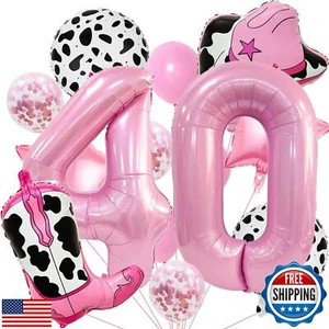 Le decorazioni per feste da cowgirl includono stivali da cowgirl cappello da cowboy palloncino numero palla - Foto 1 di 5