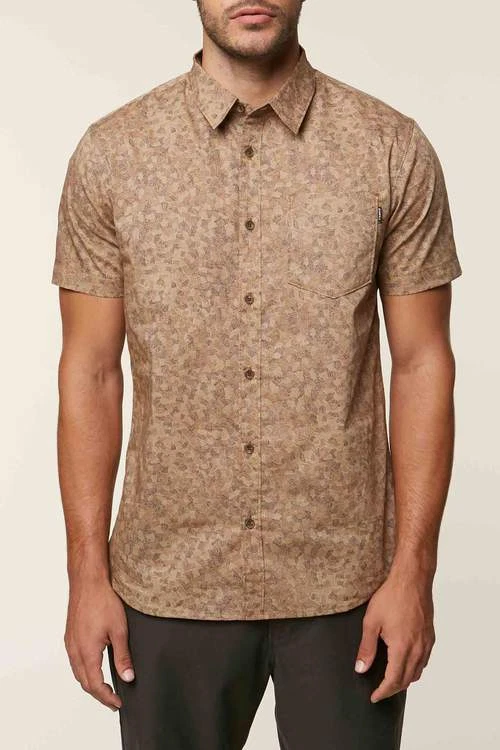 O'Neill Men's S/S Button-Up Shirt STRUCTURE - BRN - XXLarge - NWT  - Image 1 of 2