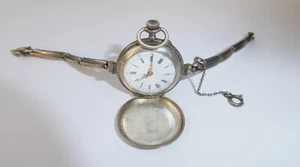 Antike Damenuhr Silber 0,875/ 84 J Dreideckeluhr - Bild 1 von 13