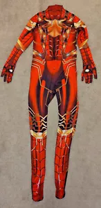 Iron Spiderman costume spider man elastic Bodysuit kids adult Halloween outfit - Picture 1 of 3