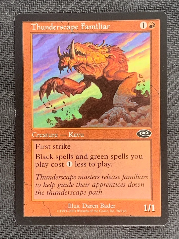 Thunderscape Familiar 76/143 Planeshift Magic Card MTG 2001  NonFoil - Image 1 of 2
