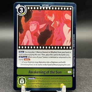 Awakening of the Sun BT17-099 U Alt Art Digimon Card - Picture 1 of 2