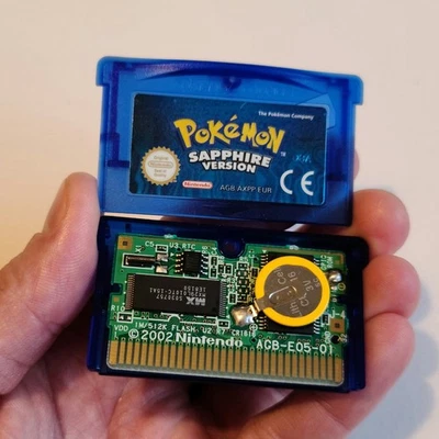 Pokemon Sapphire Nintendo Game Boy Advance VGC Genuine PAL New Battery NDS GBA - Image 1 of 4