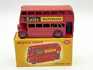 Dinky 291 Doppeldecker Bus Transfer Aufkleber mit Exide Batterien - Bild 1 von 17
