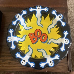 Vintage Berman Industries Halloween Ghost Boo Plastic Candy Bowl - Picture 1 of 5