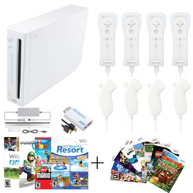 Nintendo Wii Console HDMI Bundle &ndash; Motion Plus, Wii Sports, Mario Bros + 5 Games