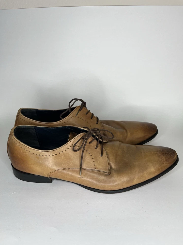 Oliver Sweeney Bramford Zapatos de Vestir Oxford Cuero Marrón Tostado Hombres Talla 47 EE. UU. 14 Foto 1 de 4