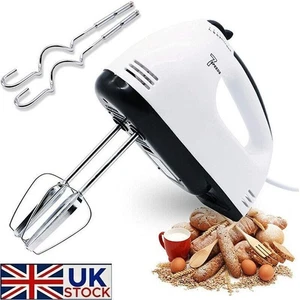 7-Speed Hand Mixer Multifunctional Kitchen Electric Handheld Food Beater Baking - Picture 1 of 12