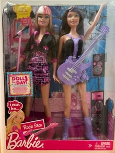 New Barbie I Can Be A Rock Star Doll 2009 NRFB T7109 - Picture 1 of 2