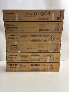 6 nuevos tóneres genuinos Toshiba E Studio 2515AC, 3015AC CCMMYY T-FC415U (sin negro) - Imagen 1 de 6