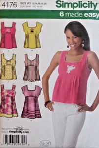 Simplicity Sewing Pattern 4176 Misses Tunic Top Pullover Variations Sizes 12-20 - Picture 1 of 6