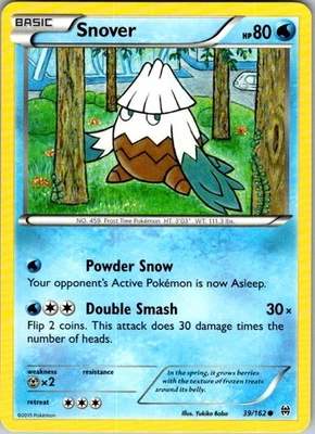 Pokemon | XY - BREAKthrough | Snover | 39/162 | Normal | NM - Image 1 of 2