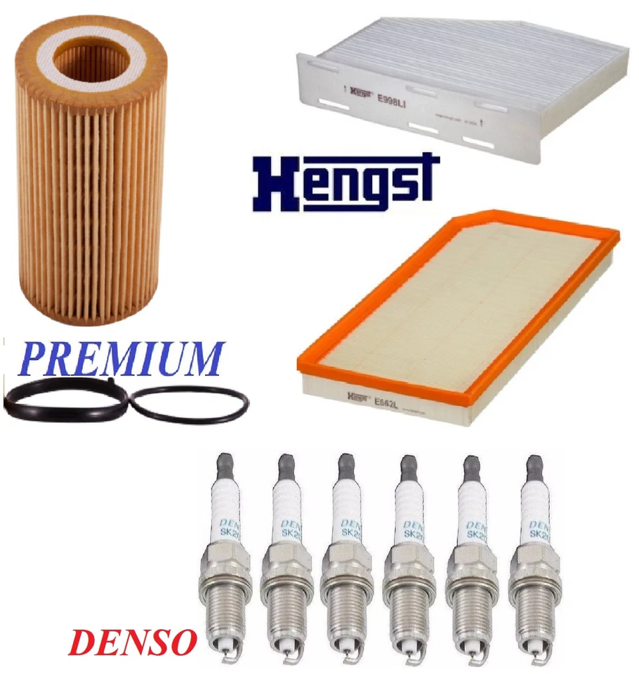 Velas de ignição com filtros Tune Up KIT para Volkswagen Passat L4 2.0L 2006-2008 - Imagem 1 de 1