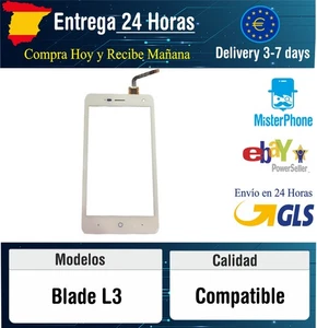 Pantalla Tactil Digitalizador Para ZTE Blade L3 Blanca - Imagen 1 de 2