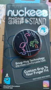 Nuckees Phone Grip& Stand Nuckees Flamingo Design Free Shipping - Photo 1 sur 2