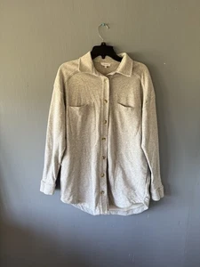 Herren Reiss Knopfleiste Gr. M grau Jersey Strick dick  - Bild 1 von 6