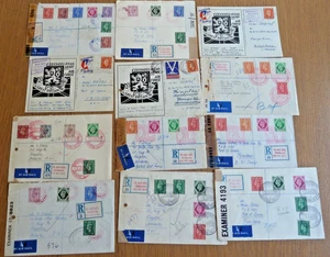TSCHECHOSLOWAKEI GB FELDPOST WWII Armee FPO Luftpost Zensur Brief Briefmarkensammlung - Bild 1 von 2