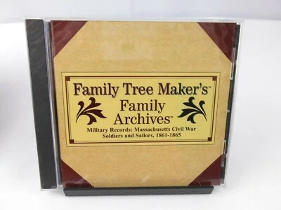 FAMILY TREE MAKERS MILITARY RECORDS MASSACHUSETTS CIVIL WAR 1861-1865 [NEW CD] - Image 1 of 4