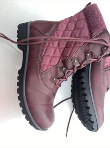 JBU by Jambu Women’s Summit Slip On Ankle Boots Burgundy Side Zip 9M Waterproof - Picture 1 of 7