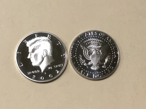 2002 S SILVER GEM PROOF KENNEDY HALF DOLLAR. THIS IS REALLY NICE! HIGH GRADE! Cover