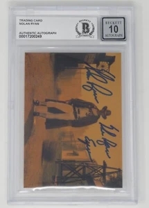 Nolan Ryan HOF Signed Autograph Auto Broder Gunslinger Card BGS BAS 10 Auto - Picture 1 of 6