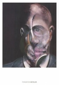 FRANCIS BACON Portrait of Michel Leiris 39.25" x 27.5" Poster 2017 Contemporary - Picture 1 of 1