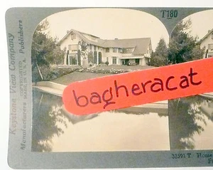 KEYSTONE STEREOVIEW - hogar temprano de HOLLYWOOD de MARY PICKFORD Y DOUGLAS FAIRBANKS - Imagen 1 de 2