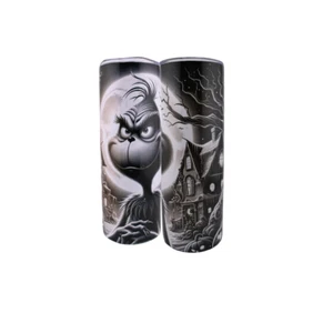 Simply Everyday Products Black & White Grinch-Themed Tumbler - 20oz - Picture 1 of 1